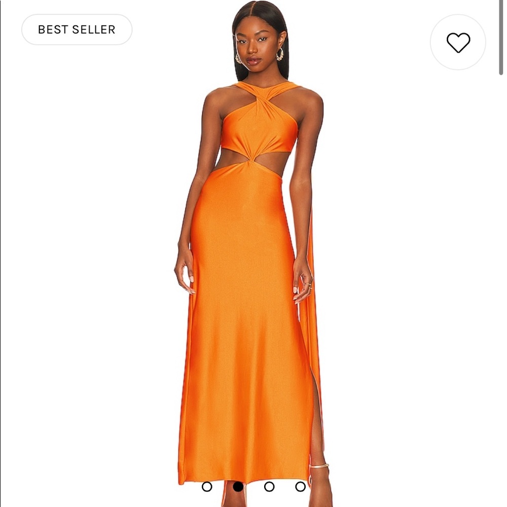Stunning orange statement Baobab dress!! XS, worn once, has original tags!